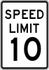 R2-1  Speed Limit Sign