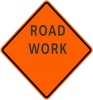 W20-1 Road Work (Ahead, 500 Ft, 1000 Ft, 1500 Ft)